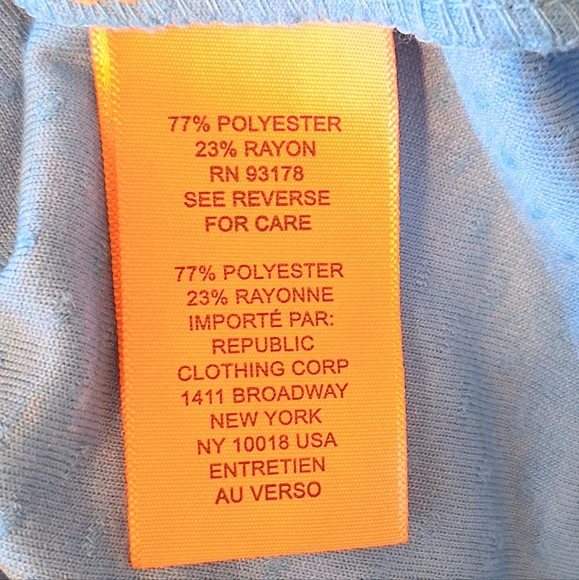 Philosophy seafarer blue chenille oversized boho blouse top NWT LG *D5 - Picture 7 of 7